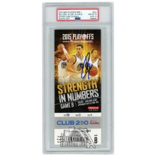 Stephen Curry Autographed 2015 NBA Playoffs Round 1 Game 2 Ticket PSA 10 PSA/DNA 10