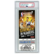 Stephen Curry Autographed 2015 WCF Round 3 Game 2 Ticket PSA 9 PSA/DNA 9