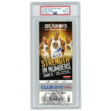 Stephen Curry Autographed 2015 NBA Playoffs Round 1 Game D Ticket PSA 10 PSA/DNA Authentic