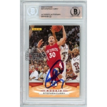 Stephen Curry 2009-10 Panini Basketball Autograph Card #372 BAS