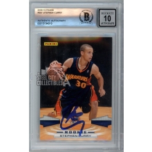 Stephen Curry 2009-10 Panini Autograph Rookie Card #307 BAS 10