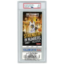 Stephen Curry Autographed 2015 NBA Playoffs Round 2 Game 2 Ticket PSA 9 PSA/DNA 10