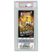 Stephen Curry Autographed 2015 WCF Round 3 Game 2 Ticket PSA 9 PSA/DNA 10