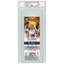 Stephen Curry Autographed 2016 NBA Playoffs Round 1 Game 2 Ticket PSA 9 PSA/DNA 10