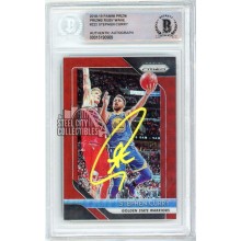 Stephen Curry 2018-19 Panini Prizm Ruby Wave Autograph Card #222 BAS (Yellow)