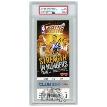 Stephen Curry Autographed 2015 WCF Round 3 Game 2 Ticket PSA 10 PSA/DNA 10
