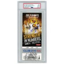 Stephen Curry Autographed 2015 NBA Playoffs Round 1 Game 1 Ticket PSA 9 PSA/DNA 9