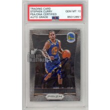 Stephen Curry 2012-13 Panini Prizm Autograph Card #72 PSA/DNA 10
