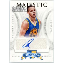 Stephen Curry 2012-13 Panini Crusade Majestic Autograph Card #30 25/25