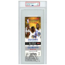 Stephen Curry Autographed 2016 NBA WCF Round 3 Game 2 Ticket PSA 9 PSA/DNA 10