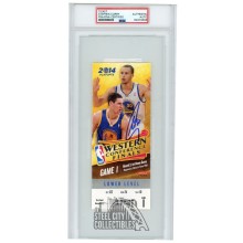 Stephen Curry Autographed 2014 NBA WCF Game I Ticket PSA/DNA