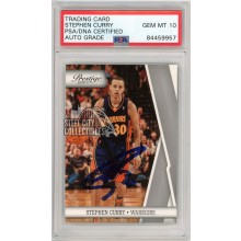 Stephen Curry 2010-11 Prestige Basketball #36 Autograph Auto Grade 10 PSA/DNA