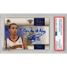 Stephen Curry 2009-10 Panini Studio Autograph "I can do all things" Rookie Card #129 PSA Authentic PSA/DNA 10