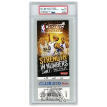 Stephen Curry Autographed 2015 WCF Round 3 Game 1 Ticket PSA 10 PSA/DNA 10