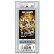 Stephen Curry Autographed 2015 NBA Playoffs Round 2 Game 1 Ticket PSA 10 PSA/DNA 10