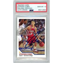 Stephen Curry 2008 Sports Illustrated SI Kids Autograph Rookie Card #304 PSA/DNA 10