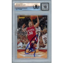 Stephen Curry 2009-10 Panini Autograph Rookie Card #372 BAS 10