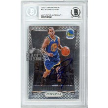 Stephen Curry 2012-13 Panini Prizm Autograph Card #72 BAS