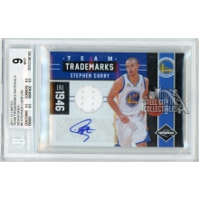 Stephen Curry 2011-12 Panini Limited Jersey Autograph Card #9 14/49 BGS 9