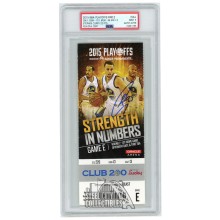 Stephen Curry Autographed 2015 NBA Playoffs Round 2 Game 1 Ticket PSA 9 PSA/DNA Authentic