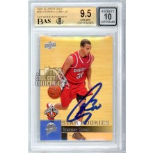 Stephen Curry 2009-10 Upper Deck Autograph Rookie Card #234 BGS 9.5 BAS 10