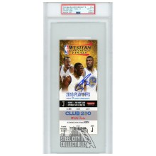 Stephen Curry Autographed 2016 NBA WCF Ticket Round 3 Game 2 PSA 10 PSA/DNA 9