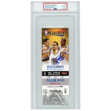 Stephen Curry Autographed 2016 NBA Playoffs Round 2 Game H Ticket PSA 10 PSA/DNA 9