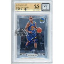 Stephen Curry 2012-13 Panini Prizm Autograph Card #72 BGS 9.5 BAS 10