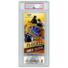 Stephen Curry Autographed 2014 NBA Playoffs Round 1 Game D Ticket PSA 9 PSA/DNA Authentic