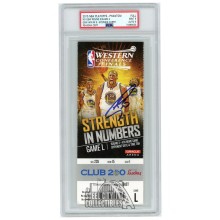 Stephen Curry Autographed 2015 WCF Round 3 Game 4 Ticket PSA 9 PSA/DNA 9