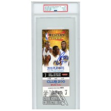Stephen Curry Autographed 2016 NBA WCF Round 3 Game 2 Ticket PSA 10 PSA/DNA 10