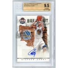 Stephen Curry 2011-12 Past & Present Breakout Autograph Card #4 BGS 9.5 AUTO 9