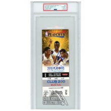 Stephen Curry Autographed 2016 NBA Playoffs Round 2 Game 5 Ticket PSA Authentic PSA/DNA 10