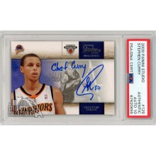 Stephen Curry 2009-10 Panini Studio Autograph "Chef Curry" Rookie Card #129 PSA Authentic PSA/DNA 10