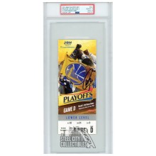 Stephen Curry Autographed 2014 NBA Playoffs Round 1 Game D Ticket PSA 10 PSA/DNA 10