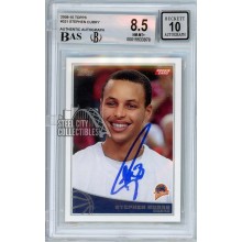 Stephen Curry 2009-10 Topps Autograph Rookie Card #321 BGS 8.5 BAS 10