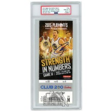 Stephen Curry Autographed 2015 NBA Playoffs Round 2 Game H Ticket PSA 10 PSA/DNA 10