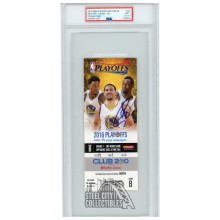 Stephen Curry Autographed 2016 NBA Playoffs Round 1 Game 2 Ticket PSA 9 PSA/DNA 8