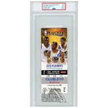 Stephen Curry Autographed 2016 NBA Playoffs Round 1 Game 5 Ticket PSA 9 PSA/DNA 8