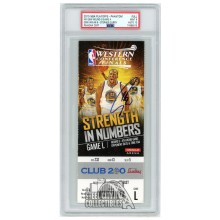 Stephen Curry Autographed 2015 WCF Round 3 Game 4 Ticket PSA 9 PSA/DNA 10