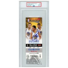 Stephen Curry Autographed 2016 NBA Playoffs Round 1 Game 1 PSA 9 PSA/DNA 10