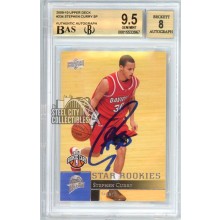 Stephen Curry 2009-10 Upper Deck Autograph Rookie Card #234 BGS 9.5 BAS 8