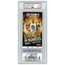 Stephen Curry Autographed 2015 NBA Playoffs Round 2 Game 5 Ticket PSA 10 PSA/DNA 9