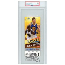 Stephen Curry Autographed 2014 NBA Playoffs Round 1 Game 4 Ticket PSA 9 PSA/DNA 10