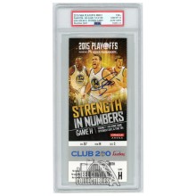 Stephen Curry Autographed 2015 NBA Playoffs Round 2 Game H PSA 10 PSA/DNA Authentic