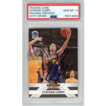 Stephen Curry 2010-11 Panini Threads Autograph Card #117 PSA/DNA 10