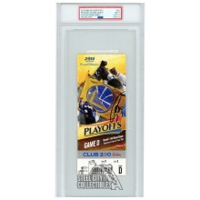 Stephen Curry Autographed 2014 NBA Playoffs Round 1 Game D Ticket PSA 9 PSA/DNA 10