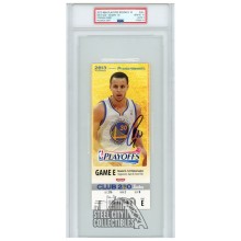 Stephen Curry Autographed 2013 NBA Playoffs Round 2 Game 3 Ticket PSA 10 PSA/DNA 9