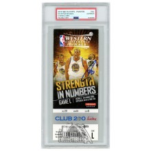 Stephen Curry Autographed 2015 NBA WCF Rnd 3 Gm 4 Ticket PSA Authentic