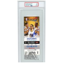 Stephen Curry Autographed 2016 NBA Playoffs Round 2 Game H Ticket PSA 9 PSA/DNA 9
